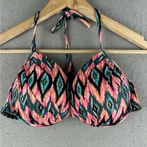Colorful Patterned Bikini Top